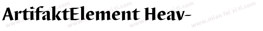 ArtifaktElement Heav字体转换